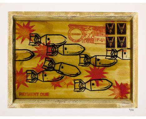 After CNPD/Bombs Falling/limited edition 4/50/print, 25cm x 34cm
