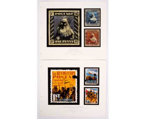 CNPD (Jimmy Cauty, British, born 1956)/Victorya stamps, 1, 2, and 3 pence/dated 2005, limited edition print 6/66 and /1967 Po