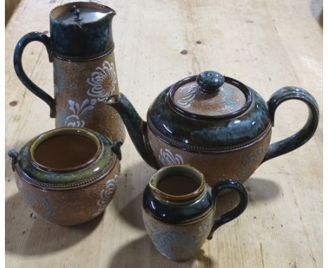 4 Piece Doulton Slater ware tea service 