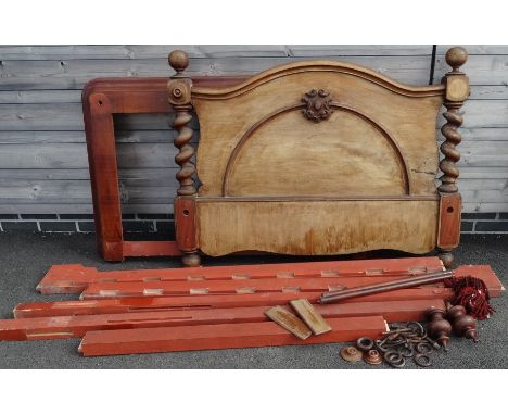 Mahogany half tester bed 