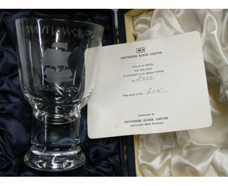 Ltd. Ed. Caithness Mayflower 1970 Goblet 405/2000 