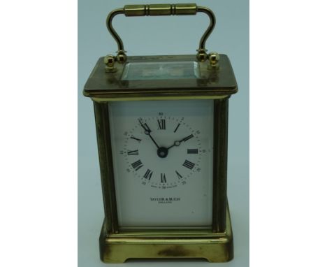 Brass Carriage clock by Taylor & Bligh 