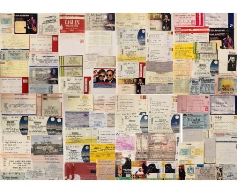 ROCK AND POP TICKET ARCHIVE. Collection of approx 113 tickets/ticket stubs for UK concerts mostly circa 1990-00s. Artists to 