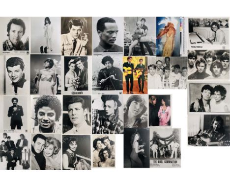 POP AND ROCK PROMOTIONAL PHOTOGRAPHS. A binder with approx 90 x (mostly) 8x10" photographs. To include originals (some with s