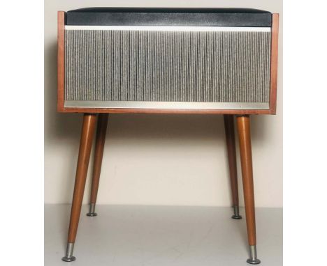 BSR RECORD PLAYER. A BSR record player on legs. Stands 19" tall.
