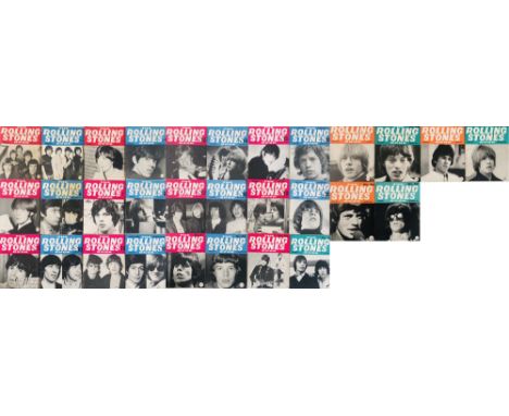 ROLLING STONES BOOKS. A full set (30 books) of the monthly Rolling Stones Book, from June 1964 to November 1966. Condition va