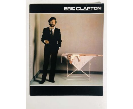ERIC CLAPTON. A 1983 programme signed to inner page in silver ink by Eric Clapton. Signatures obtained by a veteran roadie wh