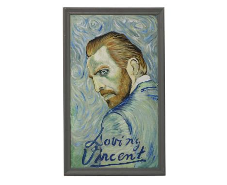 'LOVING VINCENT'A portrait of Vincent van Gogh executed in his styleunsigned, oil on canvas laid on board91 x 52cm