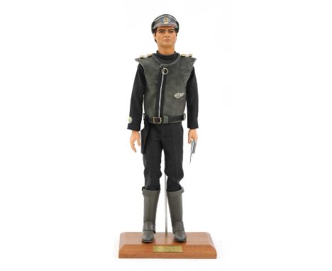 CAPTAIN GREY,a modern Supermarionation puppet of Captain Grey, sculpted by Terry Curtis, from 'Captain Scarlet and the Myster