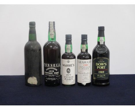 1 bt Fonseca Vintage Port  1963 i.n, missing label, ID from Embossed Averys of Bristol capsule 1 bt Fonseca Guimaraens Vintag