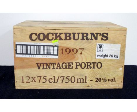 v 12 bts Cockburns Vintage Port 1997 owc