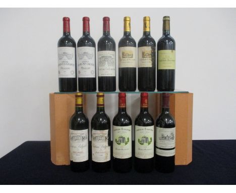 2 bts Ch. Belgrave 1996 Haut-Médoc Grand Cru Classé  hf/i.n, i.n, cdl/sl bs 2 bts Ch. Lanessan 1999 Haut-Médoc hf/i.n 1 bt Ch