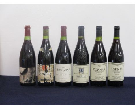 1 bt Crozes Hermitage Vintage Unknown  199? Alain Graillot i.n, dis/ bs 1 bt Hermitage Vintage Unknown E Guigal i.n, bs/cdl/p