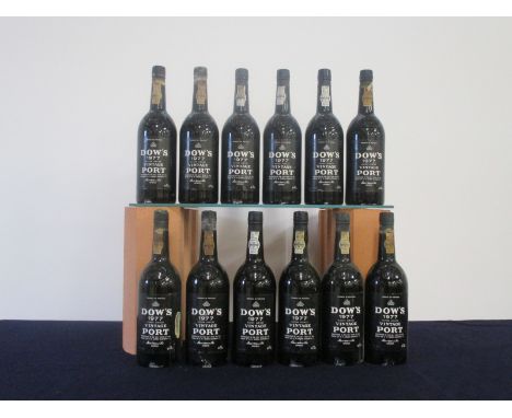 12 bts Dows  1977 Vintage Port  base of neck or better 