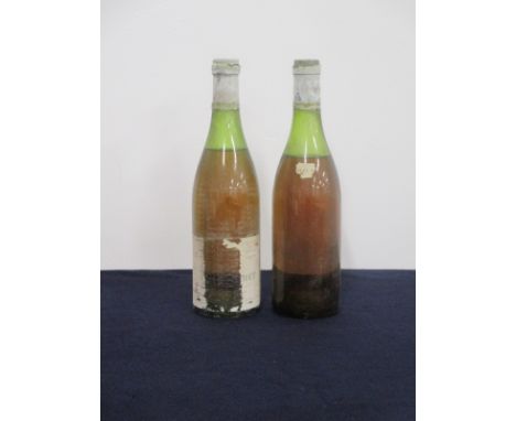 1 bt Ch. Montrachet 1970 Remoissenet Père et Fils lms, torn/bs/aged ID from label remnants and damaged capsule 1 bt Unknown W
