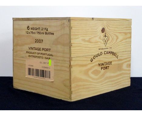 v 12 bts Gould Campbell Vintage Port 2007 owc