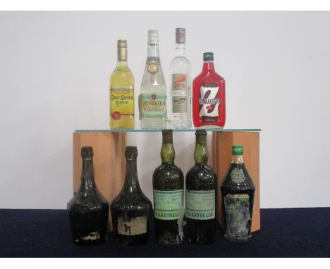 1 70-cl bt Jose Cuervo Tequila Especial 1 24 fl oz bt Cusenier Kümmel 70° proof bs/sl cdl 1 50 cl bt Zamaretto Cherry Liqueur