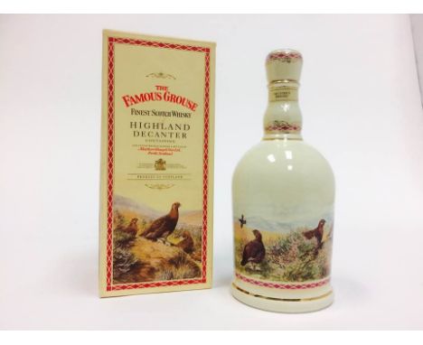 FAMOUS GROUSE WADE DECANTER 100 YEAR ANNIVERSARY
Blended Scotch Whisky
Wade decanter to commemorate 100 years of Famous Grous