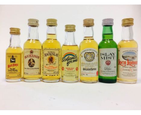 LOT OF APPROXIMATELY 30 BLENDED WHISKY MINIATURESTo include Whyte &amp; Mackay 21 years old, Mackinlay 21 years old and Dunhi
