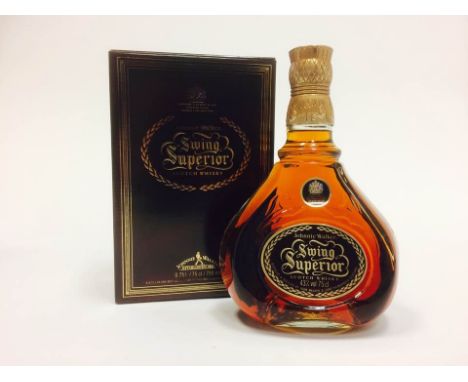 JOHNNIE WALKER SWING SUPERIOR
Blended Scotch Whisky
75cl, 43% volume, in carton. CONDITION REPORT: Very good