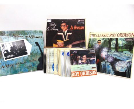 RECORDS - ROY ORBISON Eight long-playing and thirty-six single records, (44).