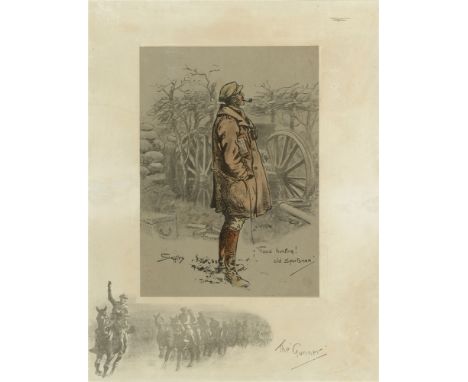 AFTER 'SNAFFLES' [CHARLIE JOHNSON PAYNE] (BRITISH, 1884-1967)  'The Gunner',  colour print, 43cm x 33cm.