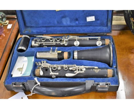 A Buffet Crampon A Paris B12 clarinet in hard case.