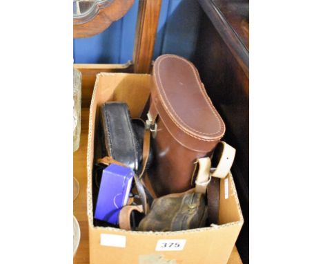 A pair of Binoculars by Ross of London; Rank Mamiya camera; opera glasses etc.