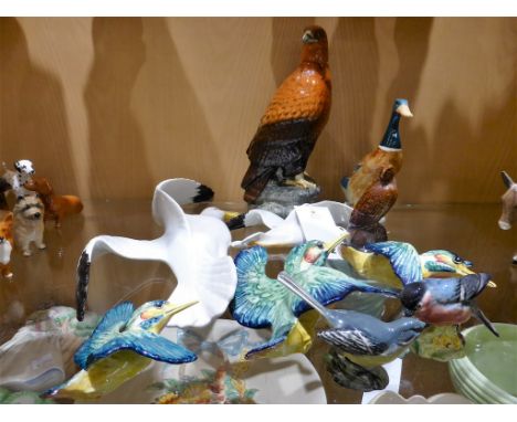 A Beswick Golden eagle Scotch whisky decanter Together with various other Beswick birds to include seagulls, duck, kingfisher