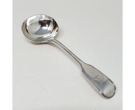 A Victorian silver fiddle and thread pattern sauce ladle, London 1841, 2.9 ozt Provenance: From a large single owner collecti