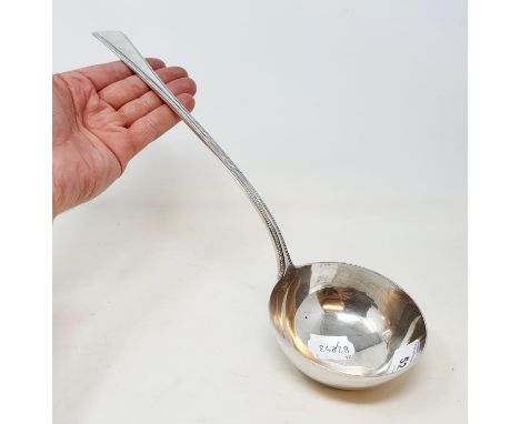 A Victorian silver Old English and beaded pattern punch ladle, London 1869, 8.7 ozt Provenance: From a large single owner col