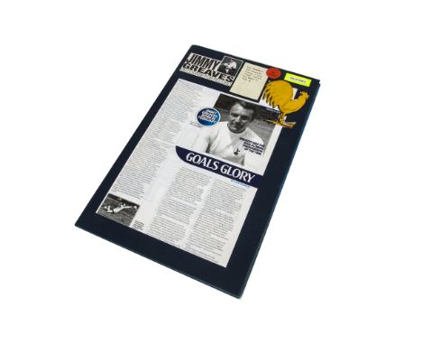 Tottenham Hotspur, a third superb scrap book covering many of the Jimmy Greaves years and containing a signed picture of him 