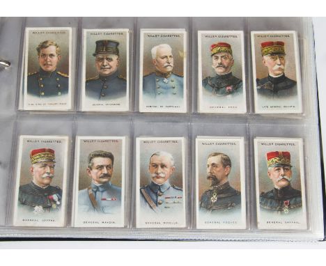 Cigarette Cards, Military, a collection of sets in a modern ringbinder including Wills Allied Army Leaders, Life in the Royal