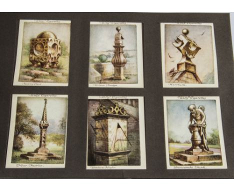 Cigarette Cards, L Size cards, a large slot-in hardback album containing various sets, to name Wills Old Sundials, Old London