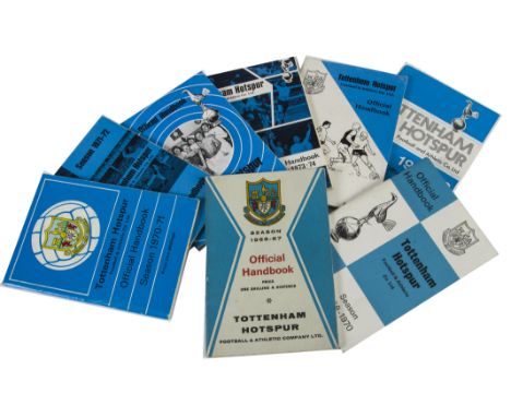 Tottenham Hotspur, eight handbooks dating 1966/67, 1969/70 to 1975/76, good condition