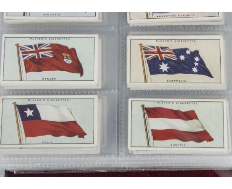 Cigarette Cards, Players, a variety of sets in a modern ringbinder, to name Flags of the League of Nations, Country Arms &amp