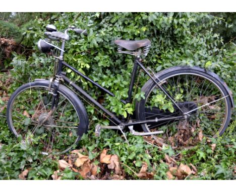 A BSA Sunbeam Ladies' Light Tourist Bicycle, rod operated brakes, circa 1955, G
