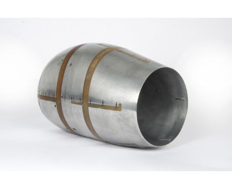 A Miniature Steel Aircraft Test Engine Nacelle Section,  wind tunnel test piece ,ex-British Aerospace Woodford factory, 270mm