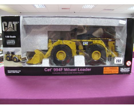 A Boxed Norscot #55161 1:50th Scale Diecast Model CAT 994F Wheel Loader.