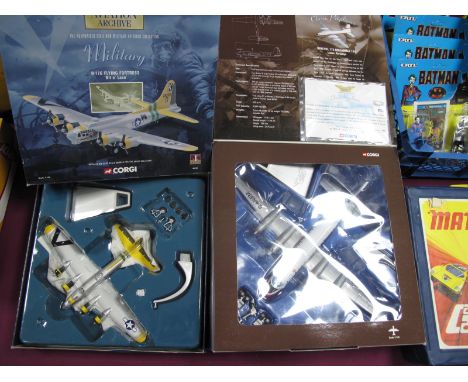 Two Boxed Corgi 'The Aviation Archive' 1:144th Scale Diecast Model Aircraft, #486001 Bristol 175 Britannia 102 Laker Airways,