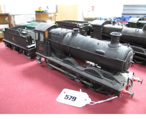 A 7mm "0" Gauge Static Brass Build Kit of a 0-6-0 Collett Class locomotive and tender, R/No 2281 British Rail finish, signs o