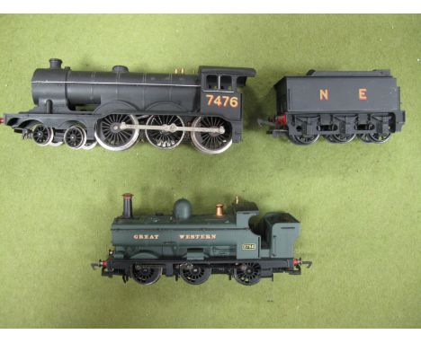Two Hornby "00" Gauge Locomotives, comprising of class 2721 0-6-0 PT locomotive, R/No 2788, GWR green, class B12 4-6-0 locomo