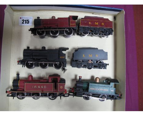 Four "00" Gauge Locomotives, by Hornby, Lima, predominantly 0-6-0 configurations including Hornby, Jinty Class 3F '16440', Li