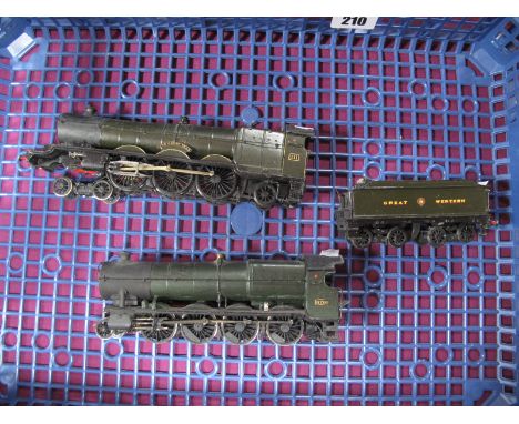 Two "00" Gauge 4mm White Metal Kit Built Locomotives Based Upon A Combination of Parts Locomotives/Tender, comprising of Paci
