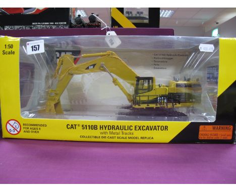 A Boxed Norscot #55098 1:50th Scale Diecast Model Cat 5110B Hydraulic Excavator, CAT livery.