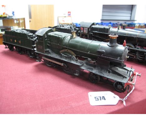 A 7mm, "0" Gauge Static Brass Built Kit of a 4-4-0 Bulldog Class locomotive and tender - 'Stanley Baldwin' R/No 3411 Great We