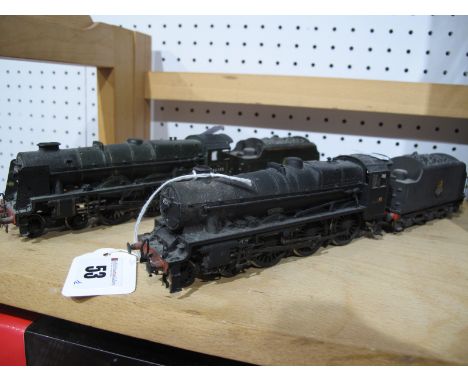 Two "00" Gauge 4mm 4-6-2 Jubilee And Pacific Class Locomotives And Six Wheel Tenders, made up of a combination of parts inclu