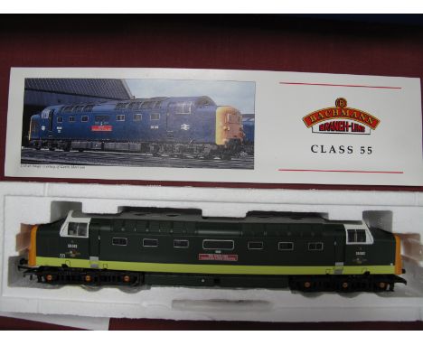 A Boxed Bachmann Branch Line 'OO' Gauge, #32-525A Class 55 Deltic Locomotive, R/No. 55002, 'The Kings Own Yorkshire Light Inf