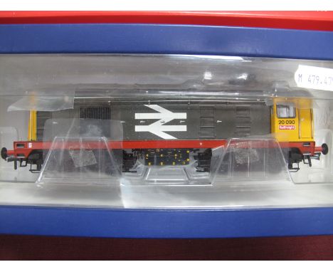 A Boxed Bachmann Branch Line 'OO' Gauge, #32-029A Class 20 Diesel Locomotive, R/No.20090, Rail Freight grey livery.