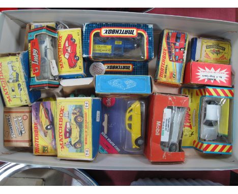Fifteen Diecast Model Vehicles, by Charbens, Matchbox, Siku, Lone Star, Ben Bros and other including Matchbox #33 Datsun 126X
